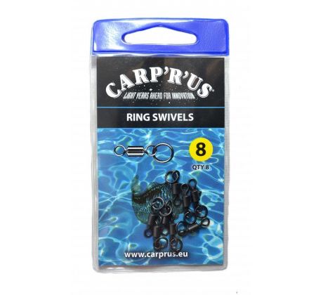 Carp ´R´ Us Obatlíky s koužkem - Ring Swivel – size 8