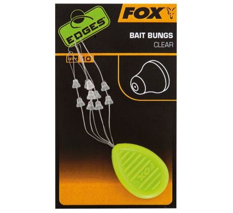 Fox vlasové stopery Edges Bait Bungs 10ks