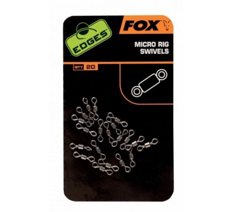 Fox malé obratlíky Edges Micro Rig Swivels 20ks