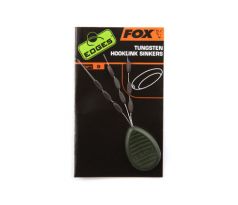 Fox těžítka na návazce Edges Tungsten Hooklink Sinkers 9ks