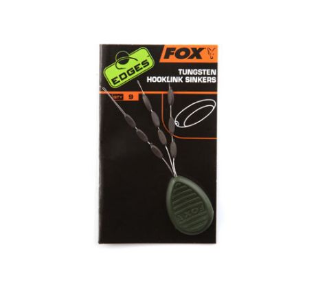 Fox těžítka na návazce Edges Tungsten Hooklink Sinkers 9ks