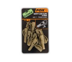 Fox závěsky na olovo s kolíčky Edges Lead Clip + Pegs vel.7 - 10ks