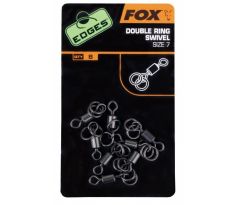 Fox obratlíky s dvěma kroužky Edges Double Ring Swivel 8ks