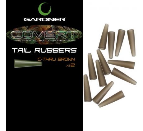 Gardner Převleky Covert Tail Rubbers C-Thru 12ks