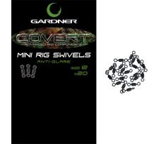 Gardner Obratlíky Covert Mini Rig Swivels vel.12 - 20ks