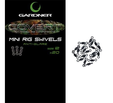 Gardner Obratlíky Covert Mini Rig Swivels vel.12 - 20ks
