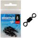 Giants Fishing Pevnostní obratlík Long Body Rolling Swivel no.8/10ks