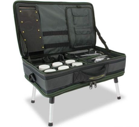 NGT Stolek s Kufrem Carp Bivvy Table System