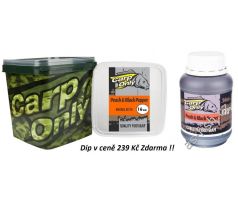 Carp Only Boilie 3kg + DIP Zdarma - PEACH & BLACK PEPPER
