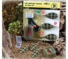 Extra Carp Method Feeder Set 20,25,30g + formička