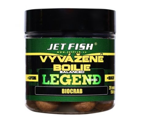 Jet Fish Vyvážené boilie 130gr 20mm Žlutý Impuls + Ořech & Javor