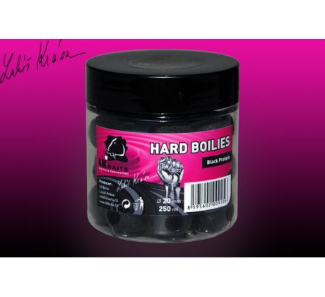 LK Baits HARD Boilies 250ml Black Protein