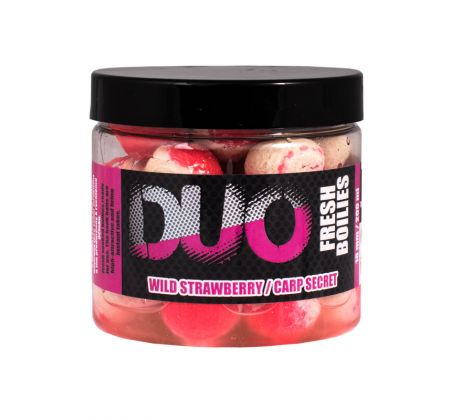 LK Baits DUO X-Tra Fresh Boilies Wild Strawberry/Carp Secret 18mm 200ml