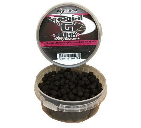 Bait-Tech měkčené pelety Soft Hookers Special G Dark 6 mm 180 ml