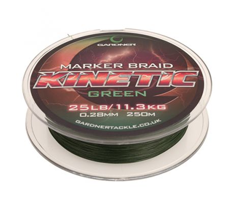 Gardner Splétaná šňůra Kinetic Marker Braid 250m, 25lb (11.3kg) 0.28mm