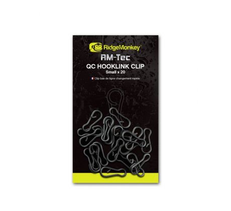 RidgeMonkey Klip RM-Tec Quick Change Hooklink Clip Small 20ks 