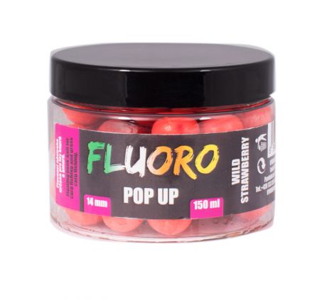 LK Baits Pop Up Fluoro Wild Strawberry