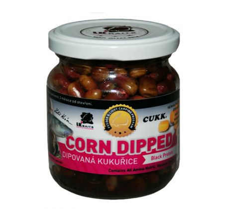 LK Baits Dipovaná kukuřice Black Protein