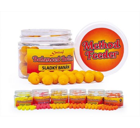 Sportcarp Method Feeder Balanced Boilies 50ml 10mm Sweet Banana