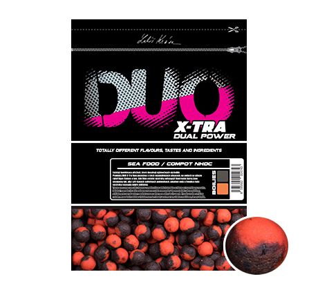 LK Baits DUO X-Tra Boilies Sea Food/Compot NHDC