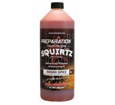 StarBaits Booster PREP X SQUIRTZ 1lt - INDIAN SPICE
