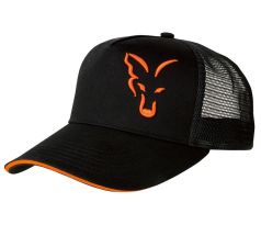 Fox kšiltovka Black & Orange Trucker Cap
