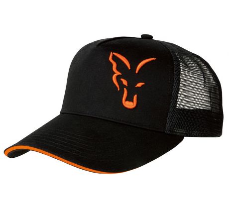 Fox kšiltovka Black & Orange Trucker Cap