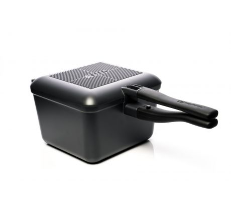 RidgeMonkey pánev Connect Deep Pan and Griddle XL Granite Edition