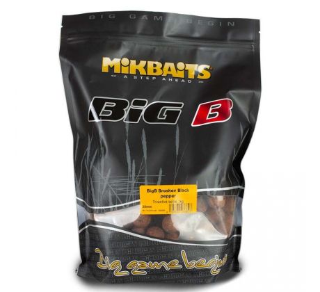 Mikbaits Boilies BiG - BigB Broskev Black pepper