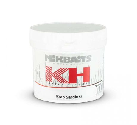 Mikbaits Krvavý Huňáček TĚSTO 200g - Krab Sardinka