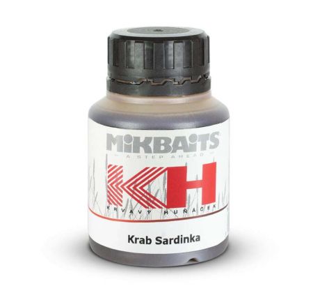 Mikbaits Krvavý Huňáček DIP 125ml - Krab Sardinka