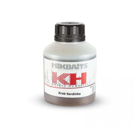 Mikbaits Krvavý Huňáček BOOSTER 250ml - Krab Sardinka