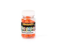 Mikbaits Mini Plovoucí fluo boilie 60ml - Půlnoční pomeranč 10mm