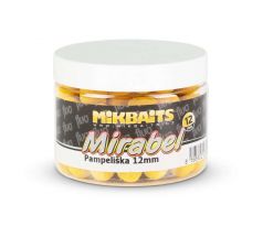 Mikbaits Boilies Mirabel Fluo 12mm 150ml - Pampeliška