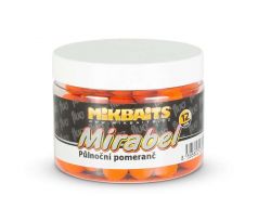 Mikbaits Boilies Mirabel Fluo 12mm 150ml - Půlnoční pomeranč