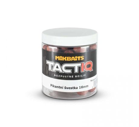 Mikbaits TactiQ rozpustné boilie 250ml - Pikantní švestka