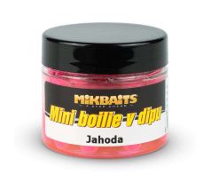 Mikbaits Mini boilie v dipu 50ml - Jahoda