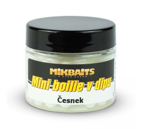 Mikbaits Mini boilie v dipu 50ml - Česnek