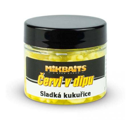 Mikbaits Červi v dipu 50ml - Sladká kukuřice