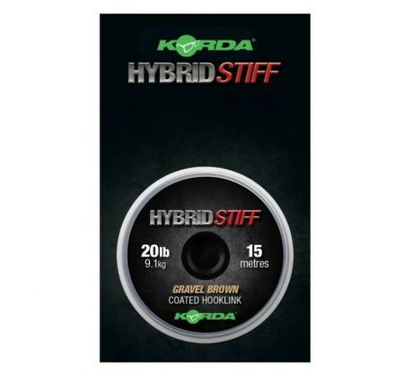 Korda Hybrid Stiff 20 lb Gravel Brown (hnědá)