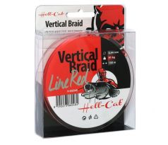 Hell-Cat Splétaná šňůra Braid Line Vertical Red 0.37mm, 33kg, 150m