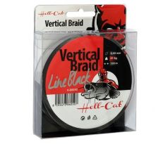 Hell-Cat Splétaná šňůra Braid Line Vertical Black 0.37mm, 33kg, 150m