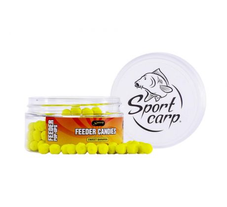 Sportcarp plovoucí nástrahy Feeder Candies 8mm 75ml - Sweet Banana (sladký banán)