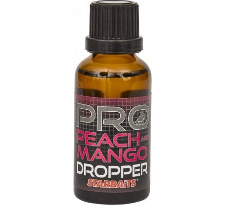 StarBaits Dropper Ochucovadlo 30ml - Probiotic Peach & Mango
