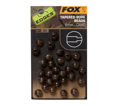 Fox Korálky Edges Camo Tapered Bore Bead 6mm