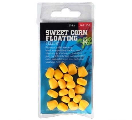 Giants fishing Umělá nástraha Sweet Corn Floating Yellow,vel.M/20ks