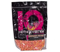 LK Baits IQ Method Feeder Corn 1kg Spicy Peach