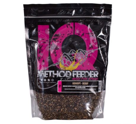 LK Baits IQ Method Feeder Hemp - konopí 1kg