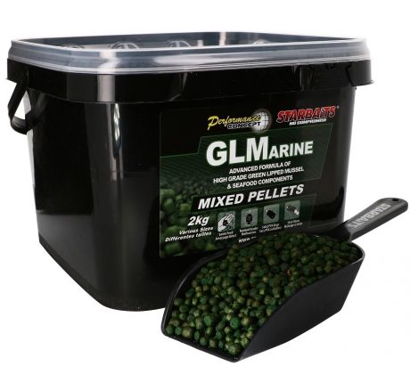 STARBAITS GLMarine Pelety Mixed 2kg + lopatka