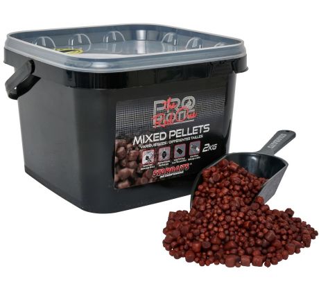 STARBAITS Red One Pelety Mixed 2kg + lopatka
